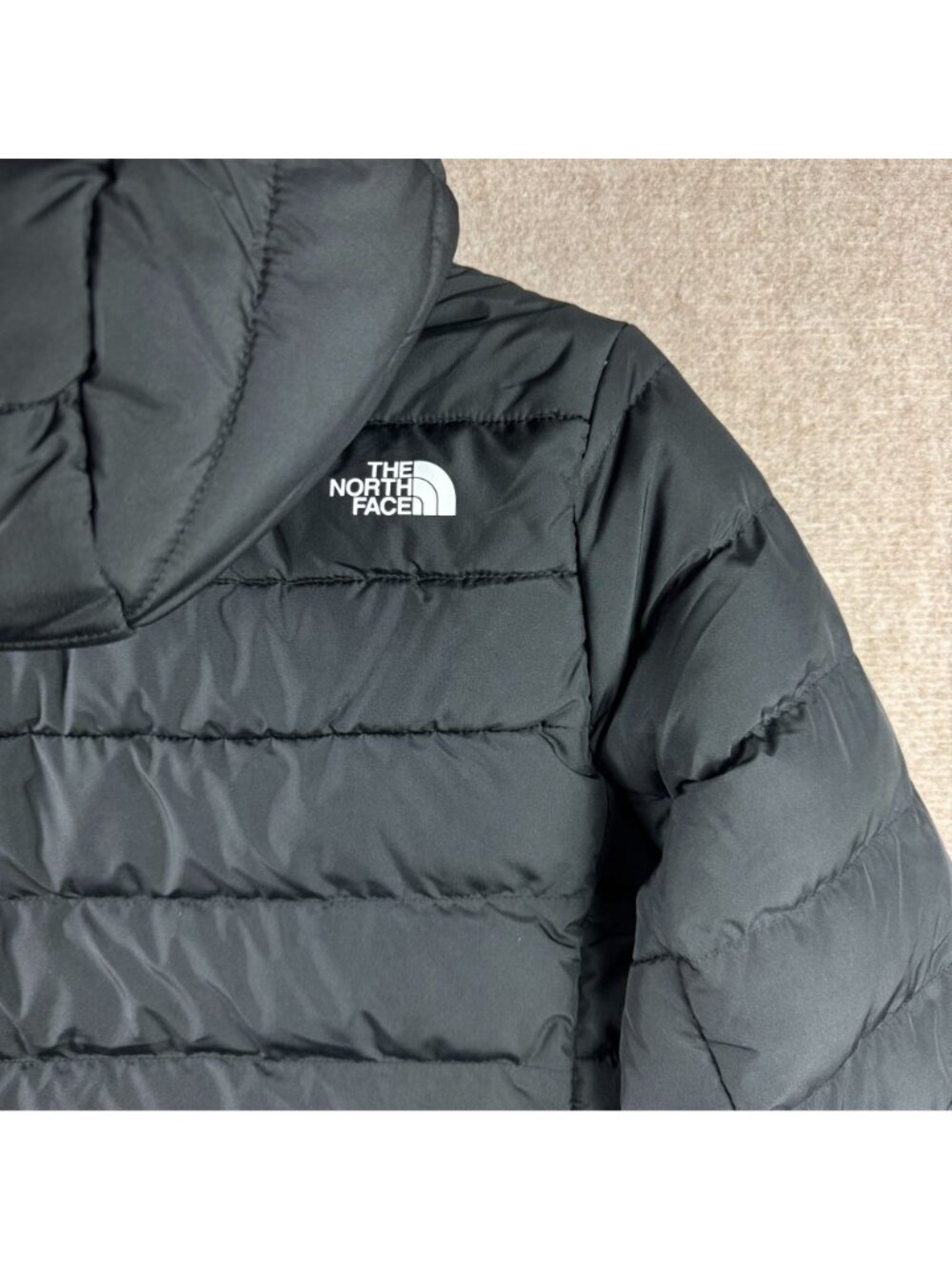 The North Face Aconcagua Parka Womens Medium TNF Black Down Hooded Puffer Jacket - Picture 7 of 14